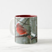 Heitre rote Kardinals-Tasse Zweifarbige Tasse (Vorderseite Links)