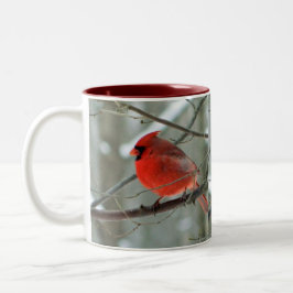 Heitre rote Kardinals-Tasse Zweifarbige Tasse
