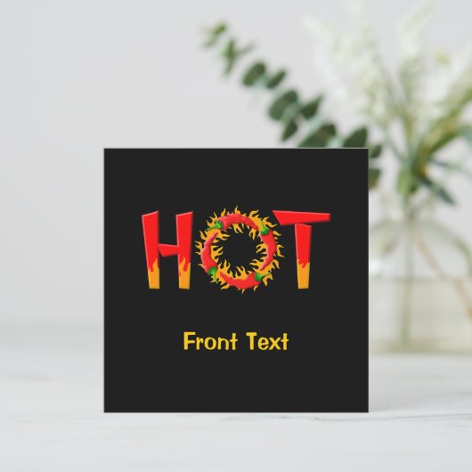 HEIZEN EINLADUNG (Stehend Vorderseite)