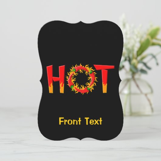 HEIZEN EINLADUNG (Stehend Vorderseite)