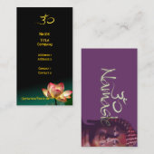 HEIZEN/PINK LOTUS IN BLUMENDE VISITENKARTE (Vorne/Hinten)