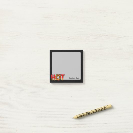 HEIZEN POST-IT KLEBEZETTEL (Auf Schreibtisch)