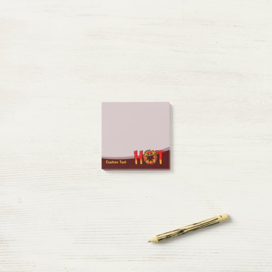 HEIZEN POST-IT KLEBEZETTEL (Auf Schreibtisch)