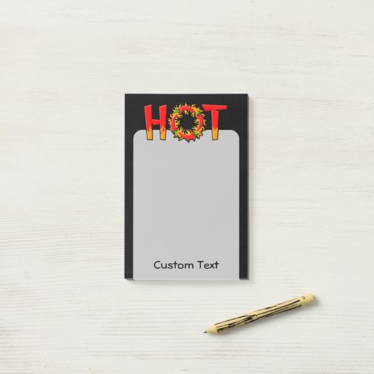 HEIZEN POST-IT KLEBEZETTEL (Auf Schreibtisch)