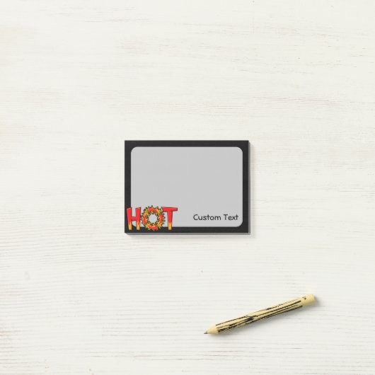 HEIZEN POST-IT KLEBEZETTEL (Auf Schreibtisch)