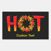 HEIZEN RECHTECKIGER AUFKLEBER (Vorderseite)