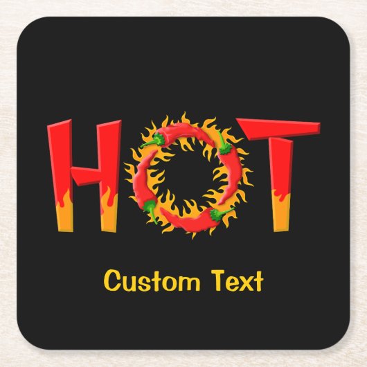 HEIZEN RECHTECKIGER PAPPUNTERSETZER (Vorderseite)