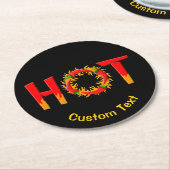 HEIZEN RUNDER PAPPUNTERSETZER (Angewinkelt)