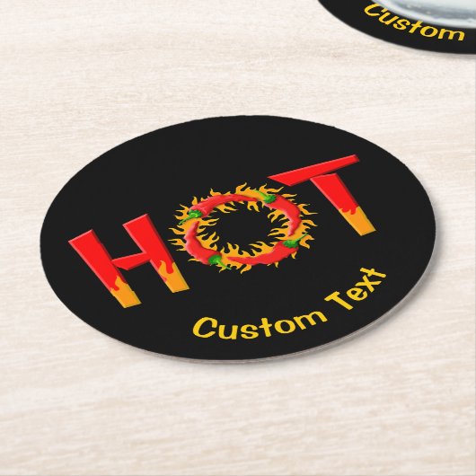 HEIZEN RUNDER PAPPUNTERSETZER (Angewinkelt)