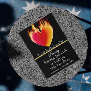 Heizen Sie sich an mit unserer Feuerparty auf! Einladung