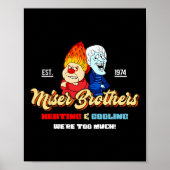Heizen und Kühlen Brüder Weihnachten Retro Poster (Vorne)