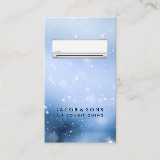Heizlüftung Klimaanlage HVAC Geschäft Visitenkarte (Vorderseite)