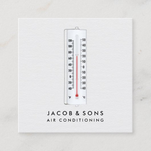 Heizlüftung Klimaanlage HVAC Quadratische Visitenkarte (Vorderseite)