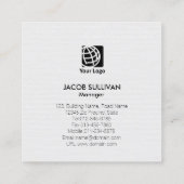 Heizlüftung Klimaanlage HVAC Quadratische Visitenkarte (Rückseite)