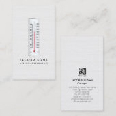 Heizlüftung Klimaanlage HVAC Visitenkarte (Vorne/Hinten)