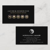 Heizlüftung Klimaanlage Visitenkarte (Vorne/Hinten)