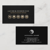 Heizlüftung Klimaanlage Visitenkarte (Vorne/Hinten)