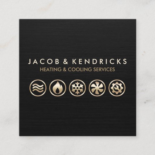 Heizlüftung Klimaanlage Visitenkarte (Vorderseite)