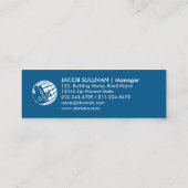 Heizlüftungs-Klimatisierungskühlung Busin Mini Visitenkarte (Rückseite)