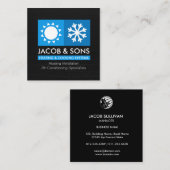 Heizlüftungs-Klimatisierungskühlung Busin Quadratische Visitenkarte (Vorne/Hinten)