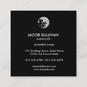 Heizlüftungs-Klimatisierungskühlung Busin Quadratische Visitenkarte (Rückseite)