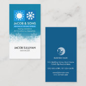 Heizlüftungs-Klimatisierungskühlung Busin Visitenkarte (Vorne/Hinten)