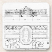 Heizsystem für ein Treibhaus, ein Konservatorium Getränkeuntersetzer (Vorderseite)