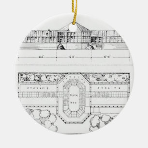 Heizsystem für ein Treibhaus, ein Konservatorium Keramikornament