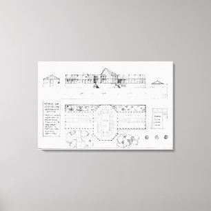 Heizsystem für ein Treibhaus, ein Konservatorium Leinwanddruck