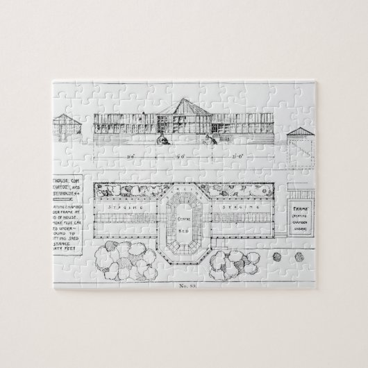 Heizsystem für ein Treibhaus, ein Konservatorium Puzzle (Horizontal)
