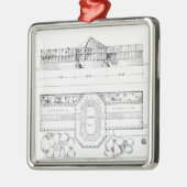 Heizsystem für ein Treibhaus, ein Konservatorium Silbernes Ornament (Links)