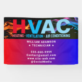 Heizung & Kühlung & Klimaanlage | Moderne HVAC Banner (Horizontal)