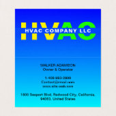 Heizung, Lüftung, Klimaanlage - Coole Klimaanlage Visitenkarten (Innenseite Aufgefaltet)