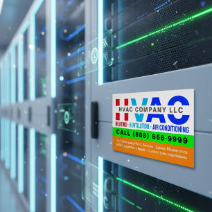Heizung, Lüftung & Klimaanlagen - Pro HVAC Magnetische Visitenkarte