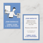Heizung, Rohrleitungen und Wartung von Boilern Visitenkarte (Vorne/Hinten)