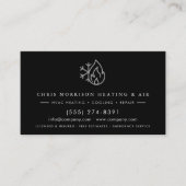 Heizung- und Kühlsystem-Reparaturtechniker QR-Code Visitenkarte (Vorderseite)
