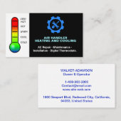 Heizung und Kühlung, Berufliche Reparatur HVAC Visitenkarte (Vorne/Hinten)