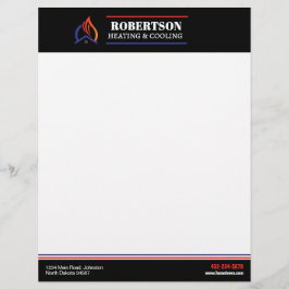 Heizung und Kühlung Briefbogen