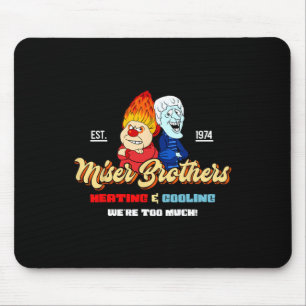 Heizung und Kühlung Brüder Weihnachten Retro Mousepad