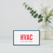 Heizung und Kühlung , Klimaanlage, HVAC Geschäft Visitenkarte (Stehend Vorderseite)