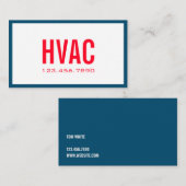 Heizung und Kühlung , Klimaanlage, HVAC Geschäft Visitenkarte (Vorne/Hinten)