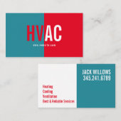 Heizung und Kühlung , Klimaanlage HVAC-Geschäft Visitenkarte (Vorne/Hinten)