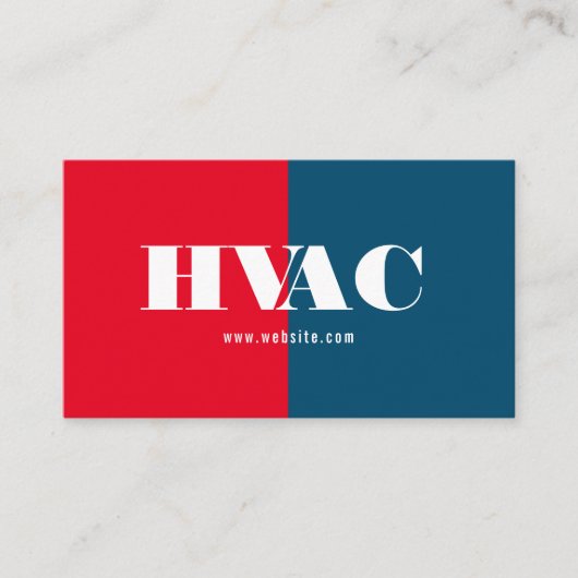 Heizung und Kühlung , Klimaanlage HVAC-Geschäft Visitenkarte (Vorderseite)