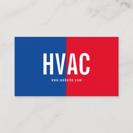 Heizung und Kühlung , Klimaanlage HVAC-Geschäft Visitenkarte (Vorderseite)