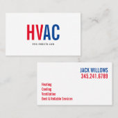Heizung und Kühlung , Klimaanlage HVAC-Geschäft Visitenkarte (Vorne/Hinten)