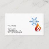 Heizung und Kühlung , Klimaanlage HVAC-Geschäft Visitenkarte (Rückseite)