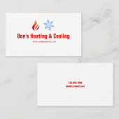 Heizung und Kühlung , Klimaanlage, HVAC Geschäft Visitenkarte (Vorne/Hinten)