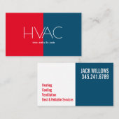 Heizung und Kühlung , Klimaanlage, HVAC-Geschäft Visitenkarte (Vorne/Hinten)