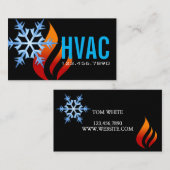 Heizung und Kühlung , Klimaanlage, HVAC-Geschäft Visitenkarte (Vorne/Hinten)