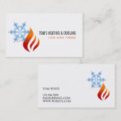 Heizung und Kühlung, Klimaanlage HVAC Visitenkarte (Vorne/Hinten)